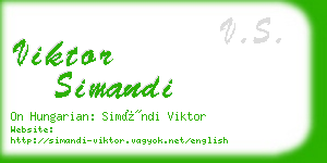 viktor simandi business card